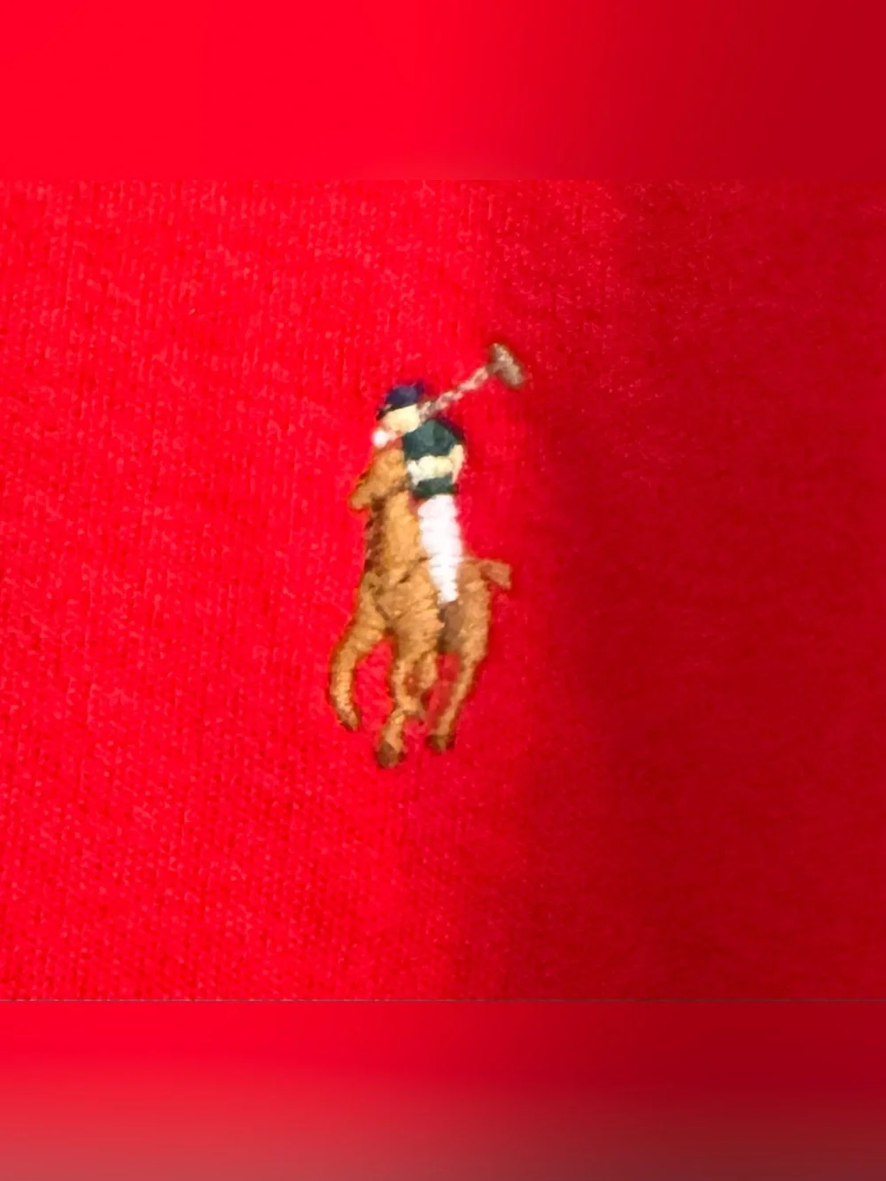 Ralph Lauren Cotton Interlock Quarter-Zip Pullover, Color: Red, Size: XL 18-20
